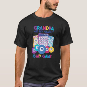Camiseta El Abuelo De Los Hombres Mi Nombre Bingo Es Mi Gam