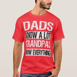Camiseta El abuelo de los hombres sabe todo, papá, padres g