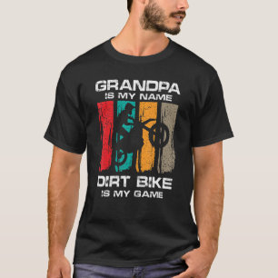 Camiseta El abuelo de Motocross es mi nombre Bicicleta suci