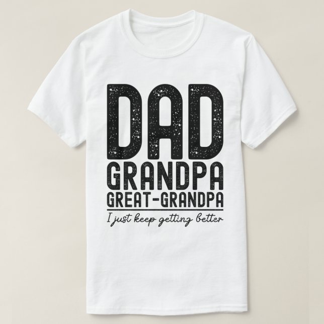 Camiseta El abuelo de papá es un gran abuelo, los padres so (Diseño del anverso)