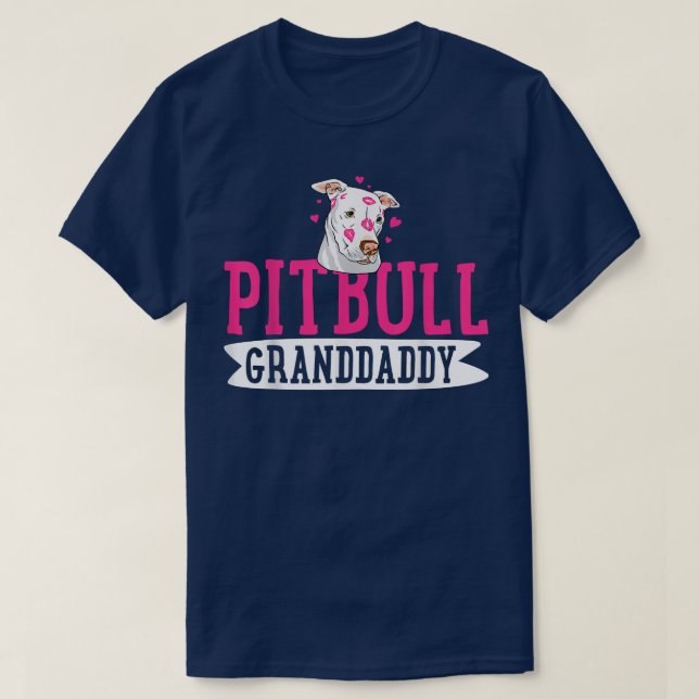 Camiseta El abuelo de Pitbull Pit Bull Terrier Perro Pibble (Diseño del anverso)