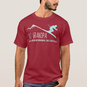 Camiseta El abuelo del esquí divertido y lindo regalo para