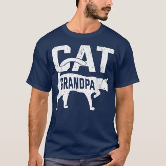 Camiseta El abuelo del gato Kitten, Mascota dueño, es el dí
