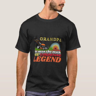 Camiseta El abuelo del jardinero El hombre el mito del jard