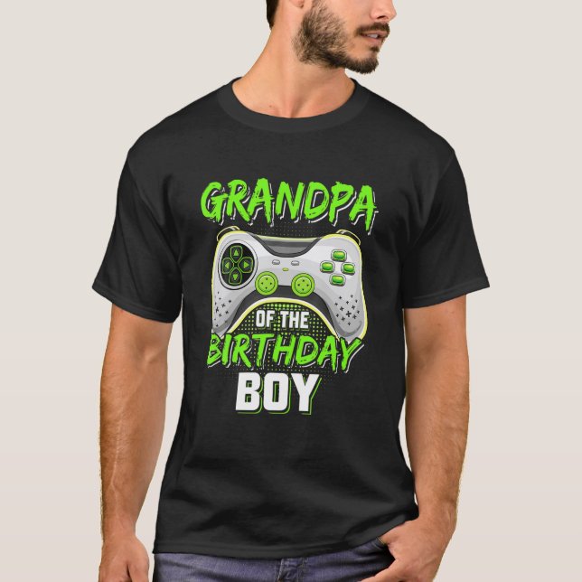 Camiseta El Abuelo Del Niño De Cumpleaños Cute Partido De V (Anverso)