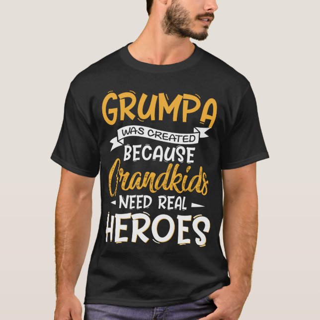 Camiseta El abuelo del padre fue creado Grumpa (Anverso)