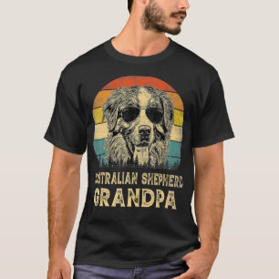 Camiseta El abuelo del pastor australiano vintage ama la gr