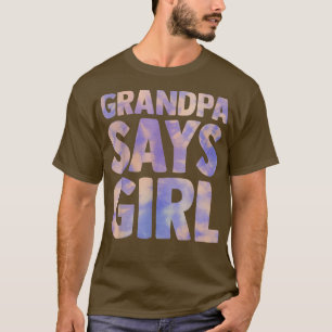 Camiseta el abuelo dice que el género chica revela el anunc