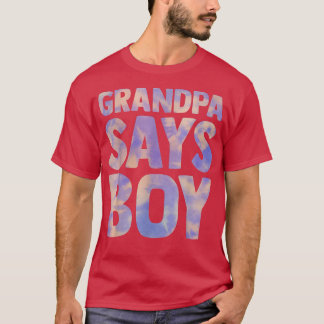 Camiseta el abuelo dice que el género masculino revela el a