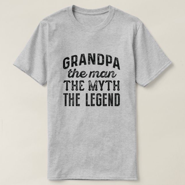 Camiseta El Abuelo El Hombre El Mito La Leyenda (Diseño del anverso)