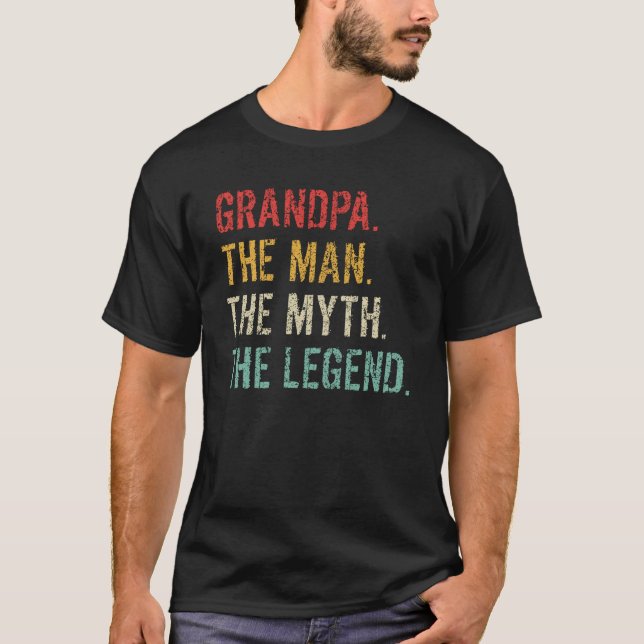 Camiseta El Abuelo El Hombre El Mito La Leyenda (Anverso)