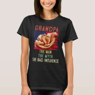 Camiseta El Abuelo El Hombre El Mito La Mala Influencia De 