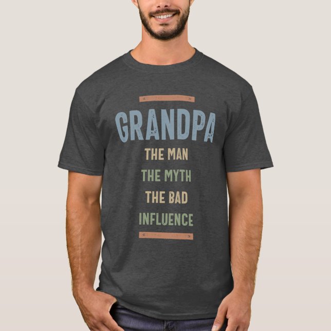 Camiseta El Abuelo El Mito La Mala Influencia (Anverso)