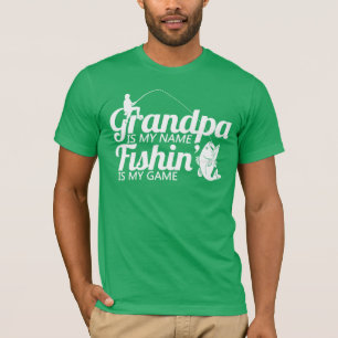 Camiseta El abuelo es mi Fishin conocido es mi juego