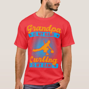 Camiseta El abuelo es mi nombre curling es mi juego diverti