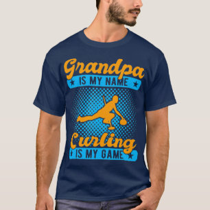 Camiseta El abuelo es mi nombre curling es mi juego regalo 