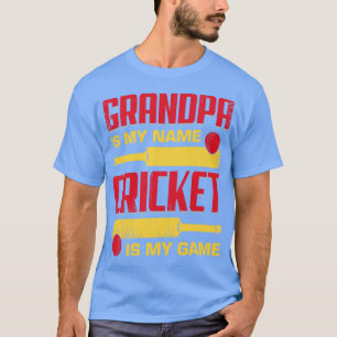 Camiseta El abuelo es mi nombre: El críquet es mi juego