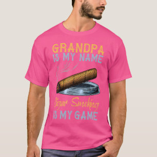 Camiseta El abuelo es mi nombre Fumar puros es mi juego Cig