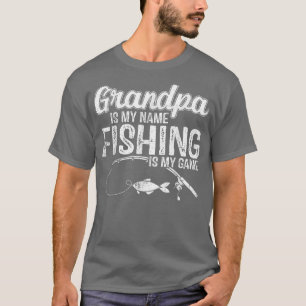 Camiseta El abuelo es mi nombre Pescar es el juego del padr
