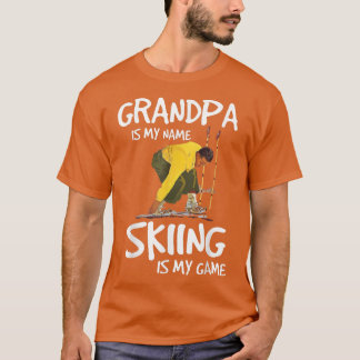 Camiseta El Abuelo Es Mi Nombre Skining Es Mi Juego Felices