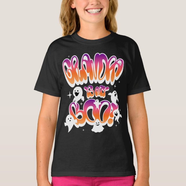 Camiseta El abuelo es mi novio hijos Fantasmas de Halloween (Anverso)