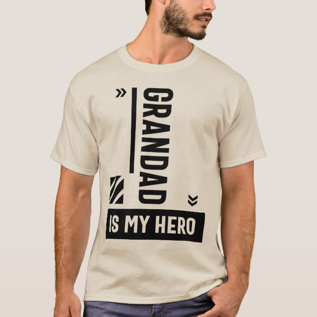 Camiseta El abuelo es mi regalo de héroe para el Día del ab (Anverso)
