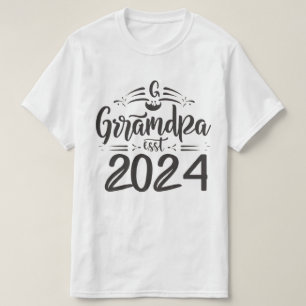 Camiseta el abuelo est 2024, ascendido al abuelo Est. 2024