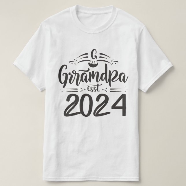 Camiseta el abuelo est 2024, ascendido al abuelo Est. 2024 (Diseño del anverso)
