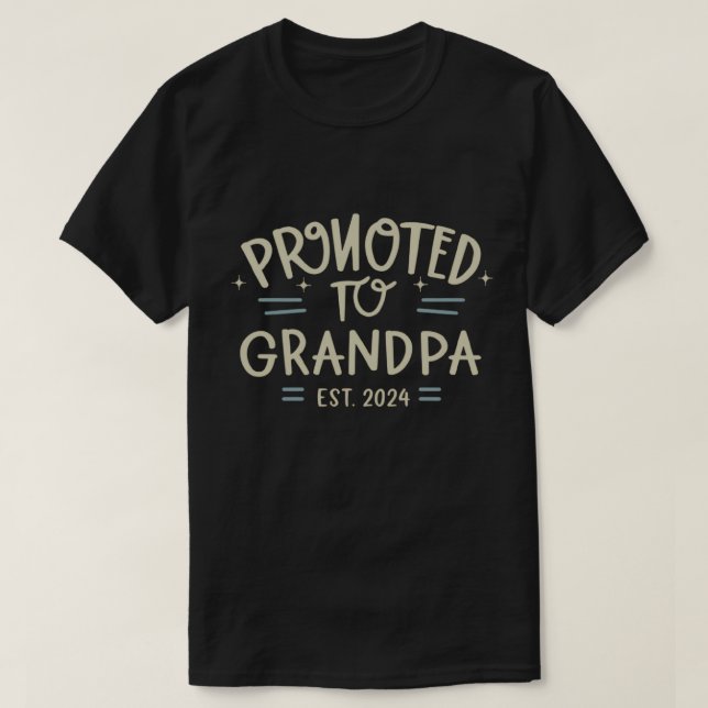 Camiseta el abuelo est 2024, ascendido al abuelo Est. 2024 (Diseño del anverso)