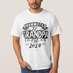 Camiseta el abuelo est 2024, ascendido al abuelo Est. 2024