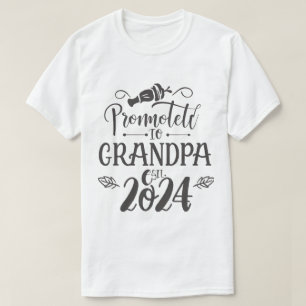 Camiseta el abuelo est 2024, ascendido al abuelo Est. 2024