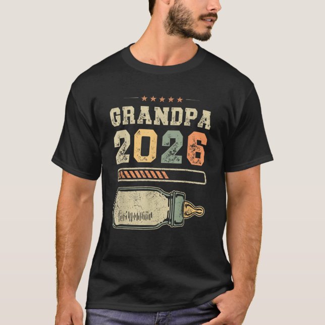 Camiseta El abuelo Est. 2026, Invitación del embarazo 2026 (Anverso)