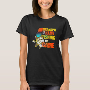 Camiseta El abuelo Fundido De Pesca Es Mi Nombre Pescar Es 