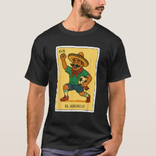 Camiseta El Abuelo Futbolero Bingo español México Regalos d