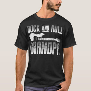 Camiseta El Abuelo Guitarra Rock And Roll Grandpa Guitar Gr