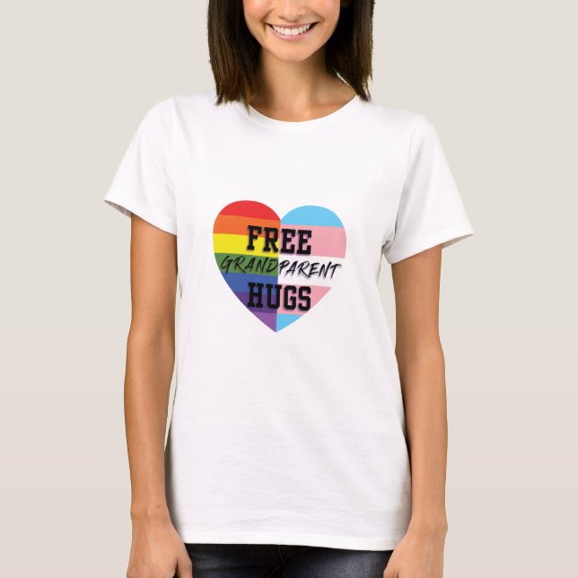 Camiseta El abuelo libre abraza mercancías de la calidad de (Anverso)