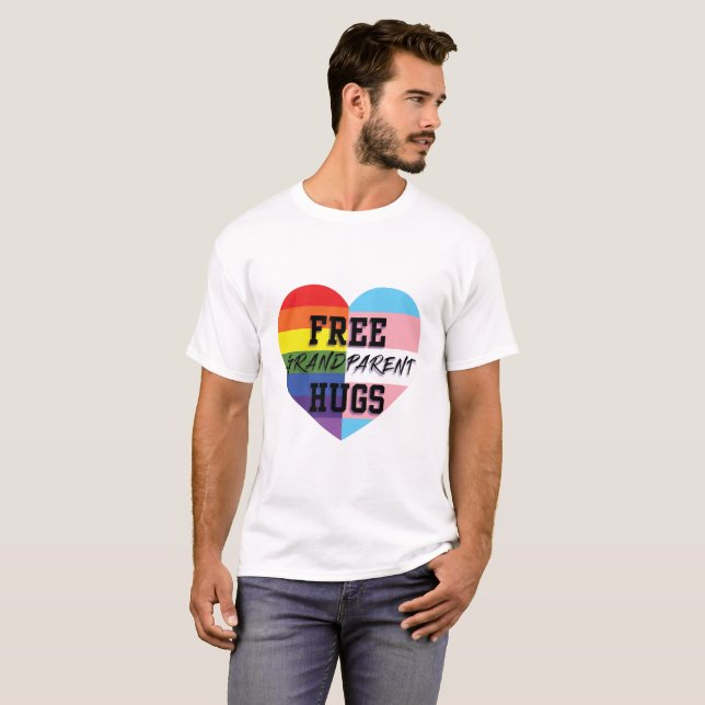 Camiseta El abuelo libre abraza mercancías de la calidad de (Anverso completo)