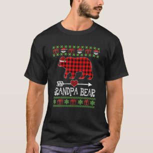 Camiseta El Abuelo Lleva Pajamas Familiares De Santa Roja P