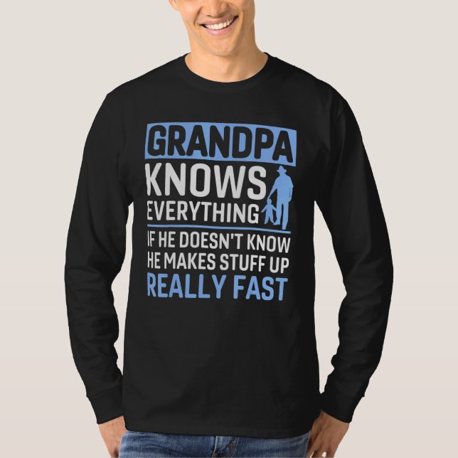 Camiseta El abuelo lo sabe todo (Anverso)
