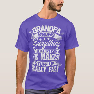 Camiseta El abuelo lo sabe todo divertido para el día del p