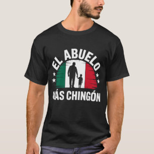 Camiseta El Abuelo Más Chingón Bandera Mexicana