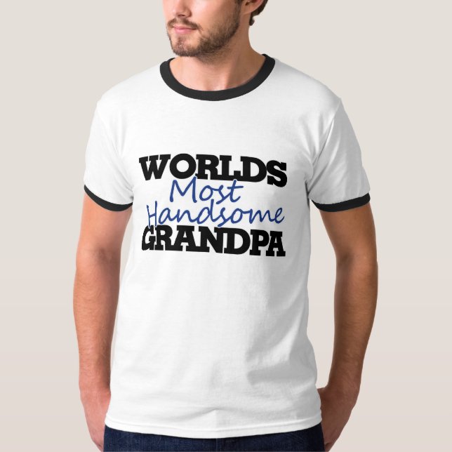 Camiseta El abuelo más guapo del mundo (Anverso)