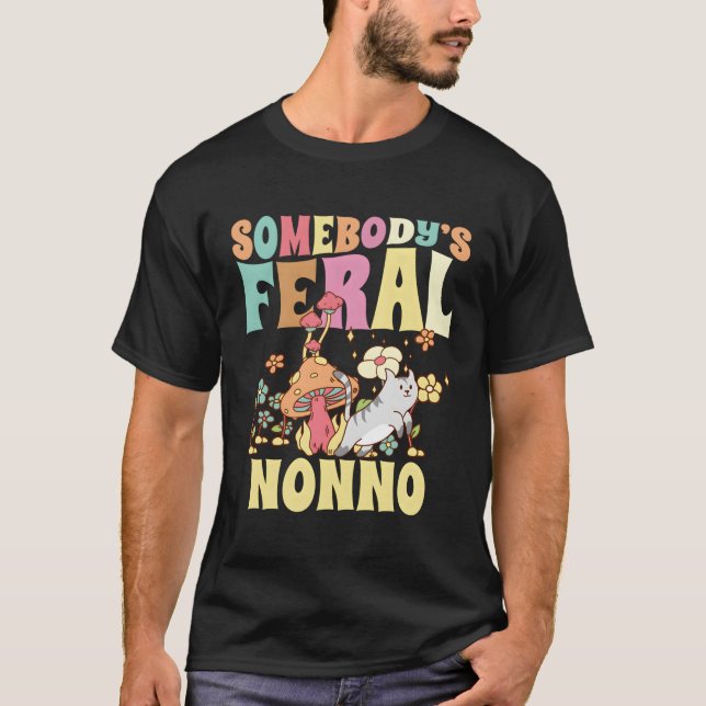 Camiseta El Abuelo No Italiano Feral De Alguien Es Una Fami (Anverso)