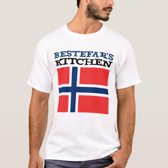 Camiseta El abuelo noruego de la cocina de Bestefar (Anverso)