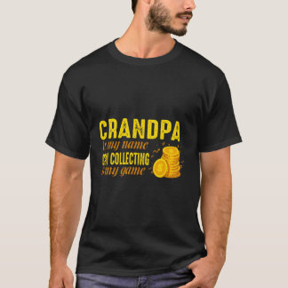 Camiseta El abuelo numismático de la colección de monedas