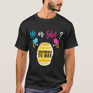 Camiseta El abuelo o ella a ser, revelación de género div
