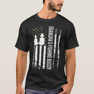 Camiseta El abuelo pescando un joven pescador