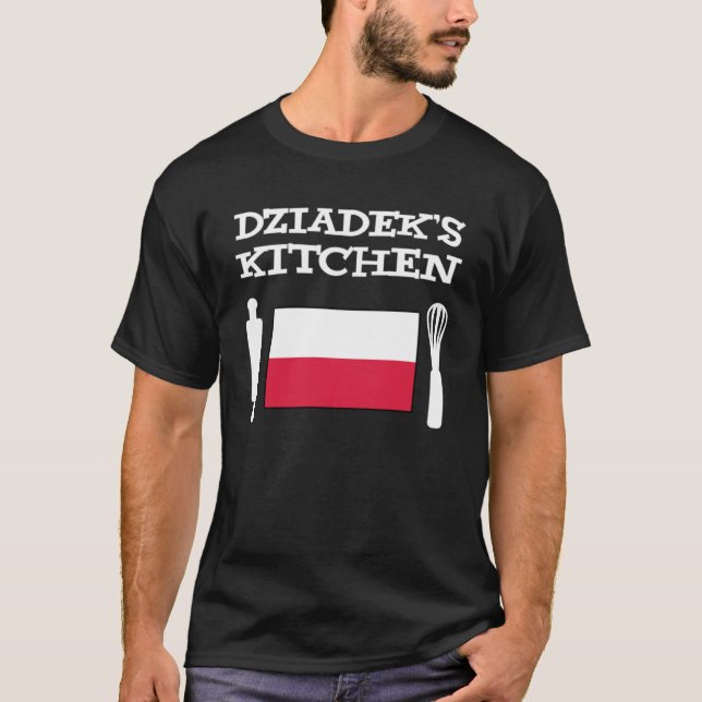 Camiseta El abuelo polaco de cocina de Dziadek (Anverso)