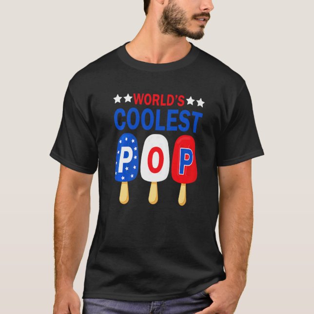 Camiseta El abuelo pop más frío del mundo usa grasa de crem (Anverso)