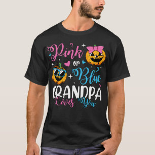 Camiseta El Abuelo Rosa O Azul Te Ama Calabaza Hombres Bebé